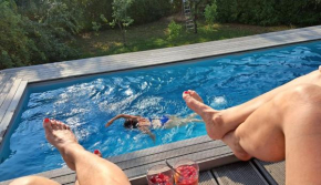 Ferienwohnung Rheinblick, ruhig, Aussicht, Gartennutzung, Sport-Pool